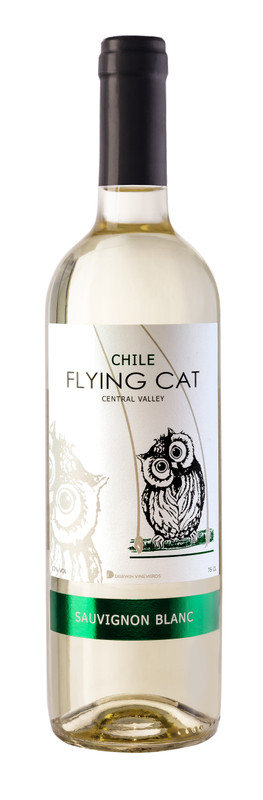 Вино Flying Cat Совиньон Блан белое сухое 13%, 750мл