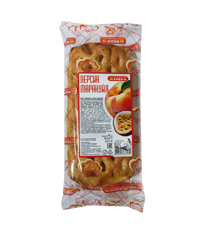 Сеточка Сормовский Хлеб с персиковой начинкой, 70г