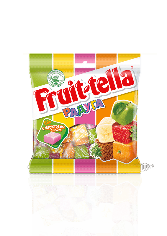 Конфеты Fruittella Радуга жевательные с фруктовым соком, 70г