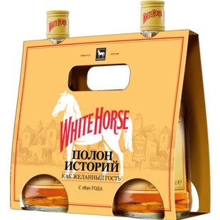 Виски White Horse 40%, 2х500мл