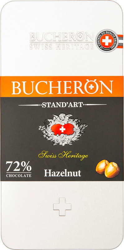 Шоколад горький Bucheron с фундуком 72%, 100г — фото 1