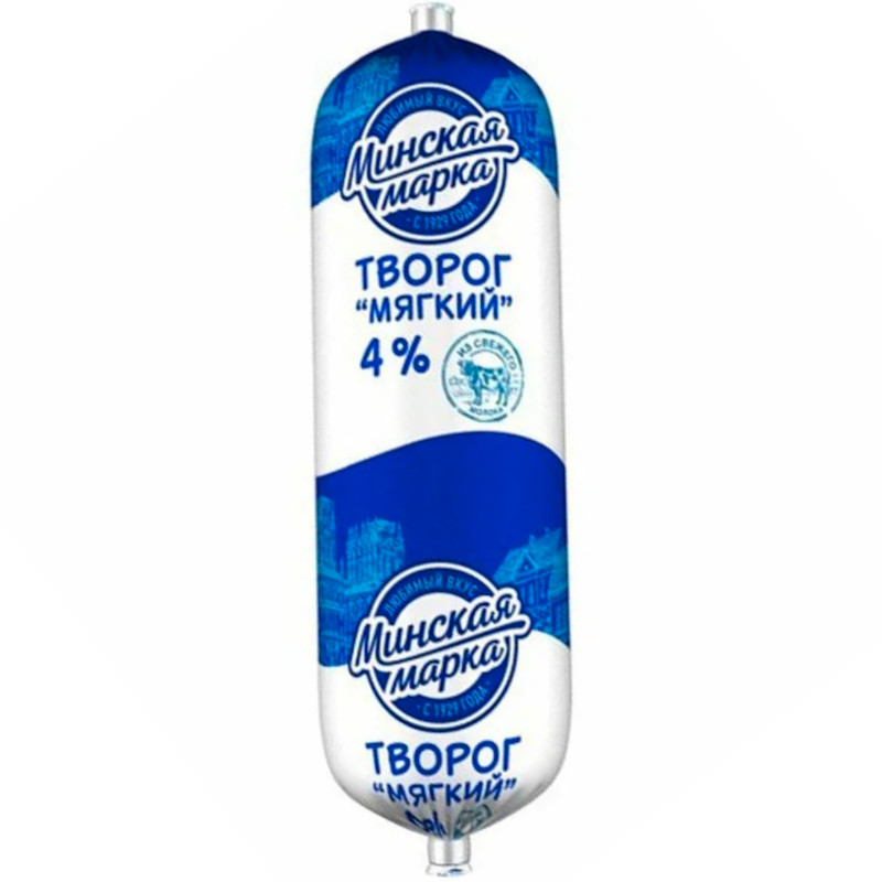 Творог Минская марка мягкий 4%, 400г