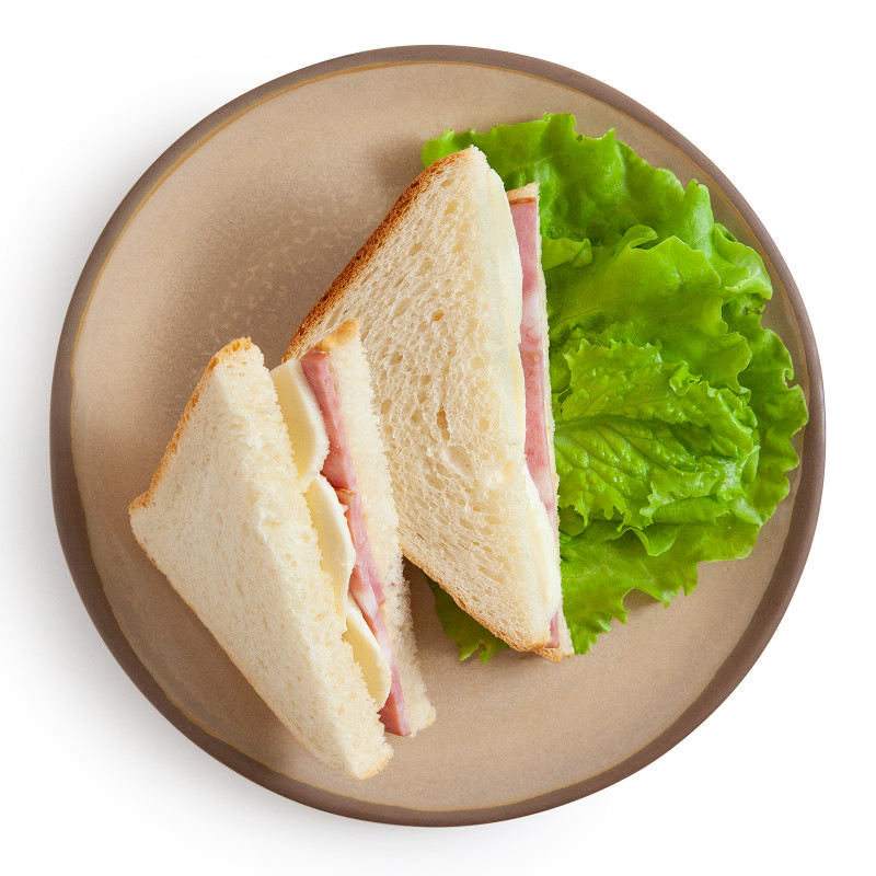 Сэндвич с ветчиной, сыром моцарелла запеченный 130г — фото 1