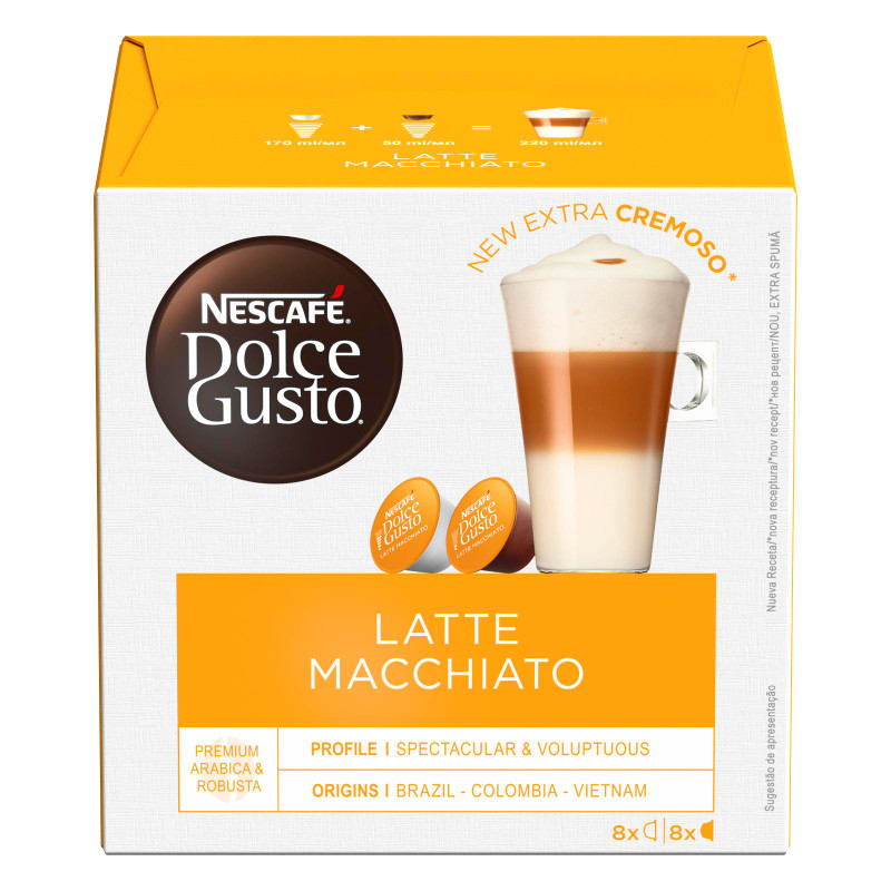 Кофе в капсулах Nescafé Dolce Gusto латте макиато, 8x22.9г