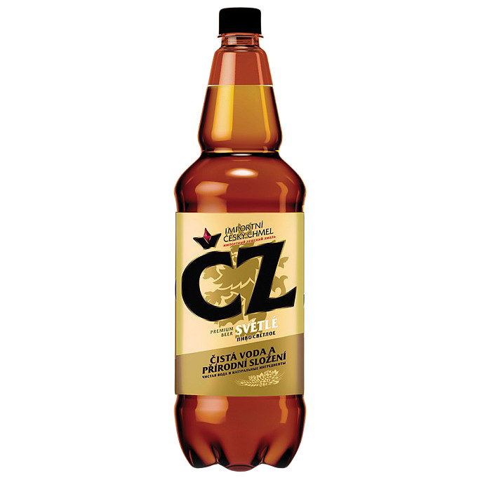 Пиво CZ Светлый светлое фильтрованное 5%, 1.35л