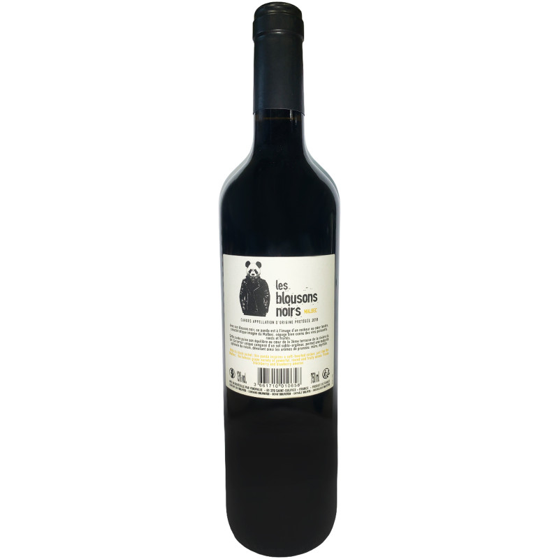 Вино Les Blousons Noirs сортовое ординарное красное сухое, 750мл — фото 1