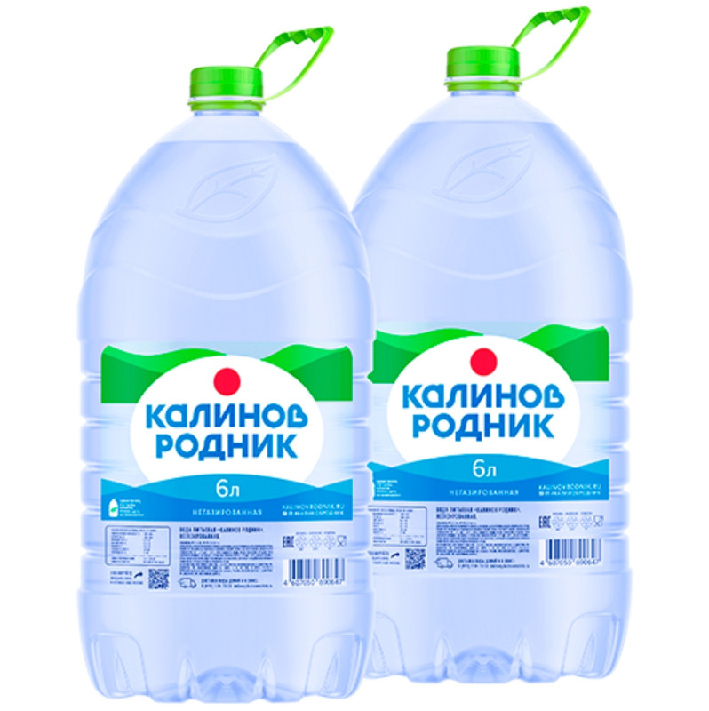 Вода Калинов Родник питьевая негазированная, 6л — фото 1