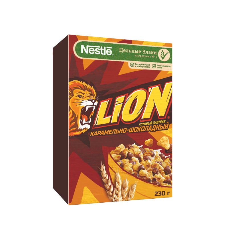 Завтрак готовый Lion карамельно-шоколадный, 230г — фото 1