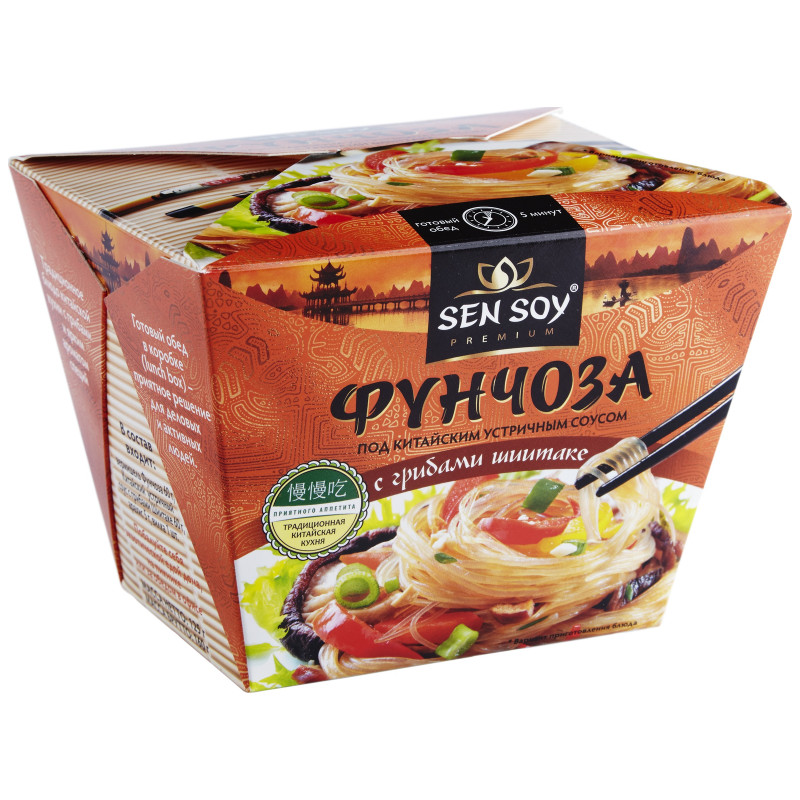 Фунчоза Sen Soy под китайским устричным соусом, 125г - купить с доставкой в Москве в Перекрёстке