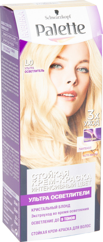Крем-краска для волос Palette ультра осветлитель L0, 110мл — фото 4