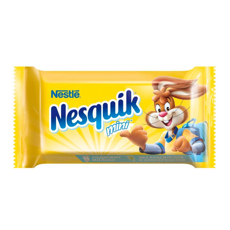 Конфета Nesquik молочная начинка-вафля-какао-белый шоколад-какао-нуга, 134г — фото 6