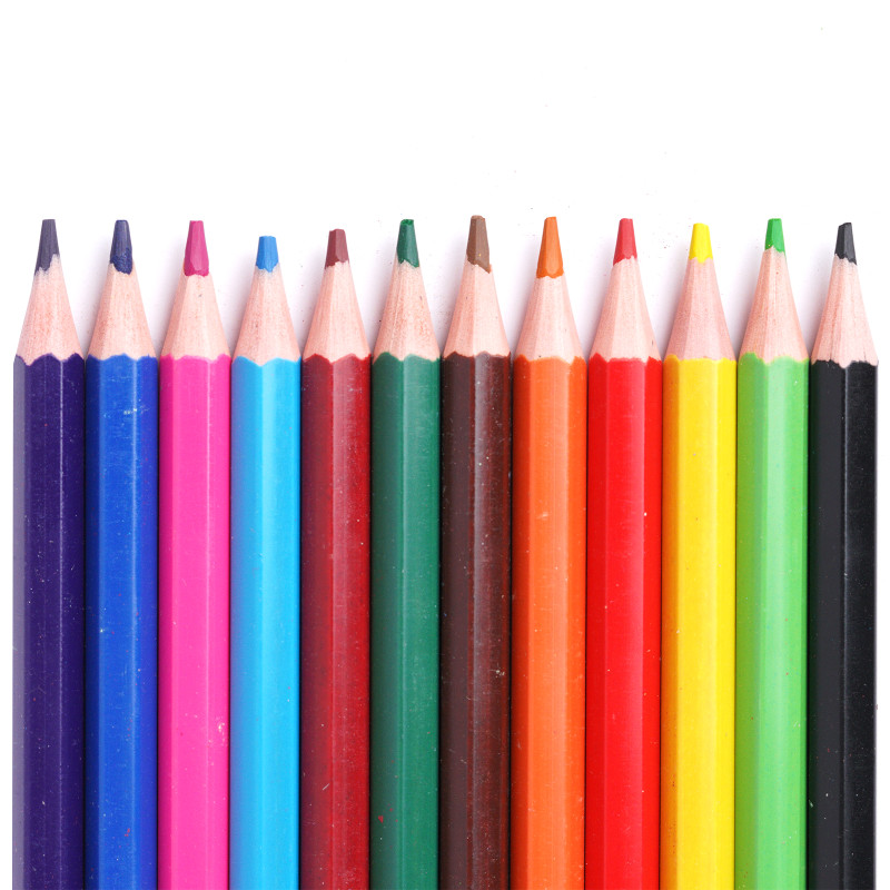 Карандаши пластиковые цветные в наборе Маркет Kids, 12шт — фото 2