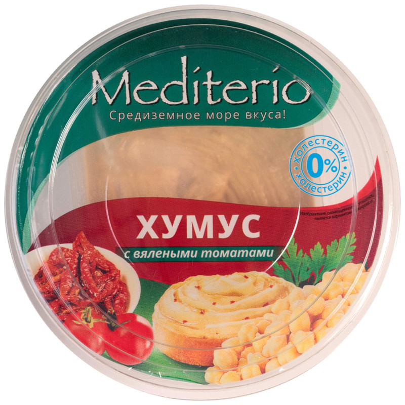 Хумус Mediterio с вялеными томатами, 180г — фото 1
