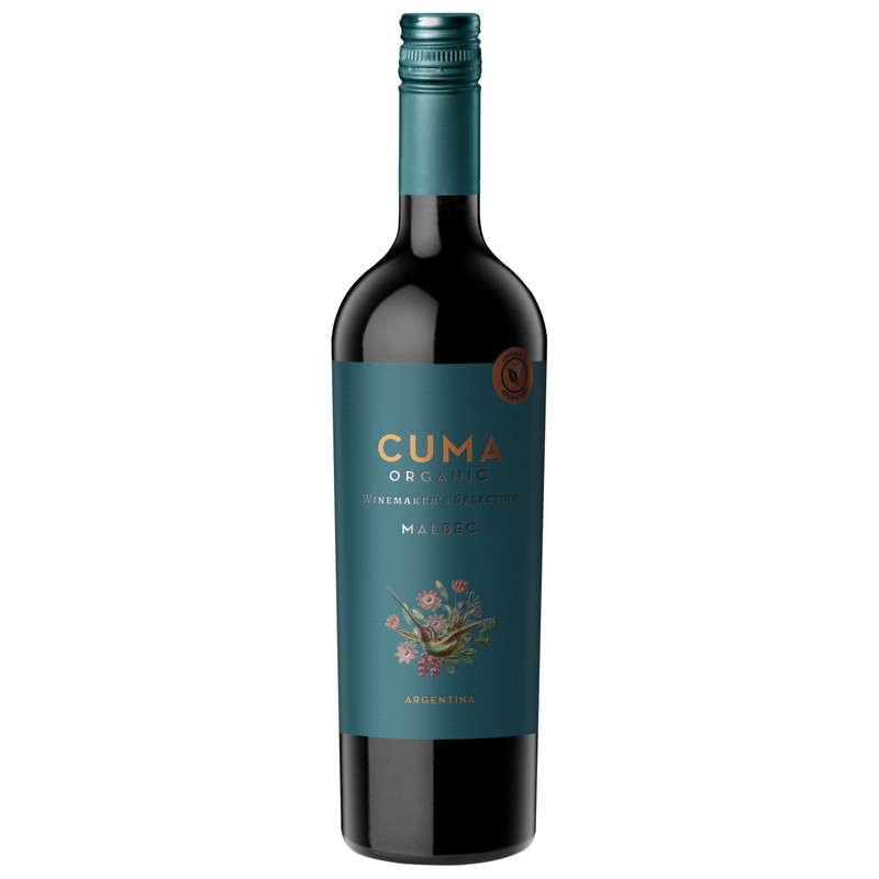 Вино Cuma Organic Мальбек красное сухое, 750мл