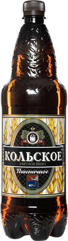 Пиво Кольское пшеничное светлое фильтрованное 4.5%, 1.35л
