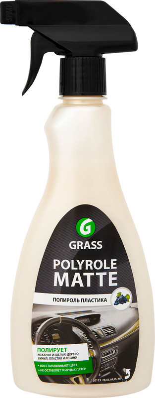 Автополироль Grass Polyrole Matte для пластика, 500мл — фото 1