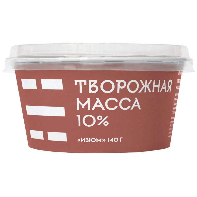 Творожная масса Братья Чебурашкины с изюмом 10%, 140г