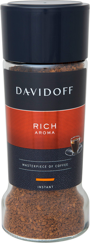 Кофе Davidoff Rich Aroma натуральный растворимый сублимированный, 100г