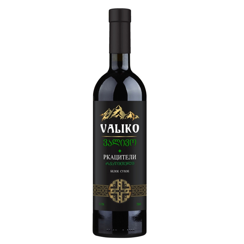 Вино Valiko Ркацители белое сухое, 11.0-13.0%, 750мл