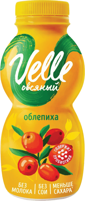 Продукт овсяный питьевой Velle Облепиха ферментированный, 250мл — фото 1