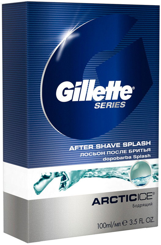 Лосьон после бритья Gillette Arctic Ice бодрящий, 100мл — фото 1