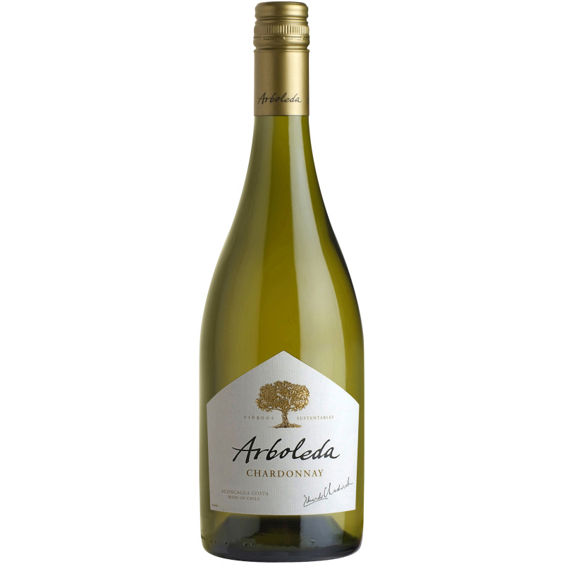 Вино Arboleda Шардоне белое сухое 9-15%, 750мл