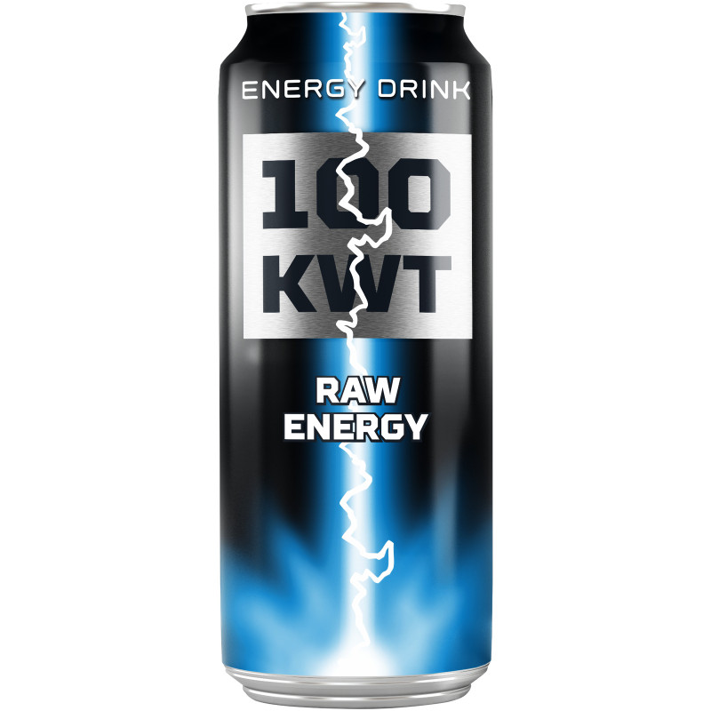Напиток безалкогольный 100 KWT Raw Energy энергетический, 450мл