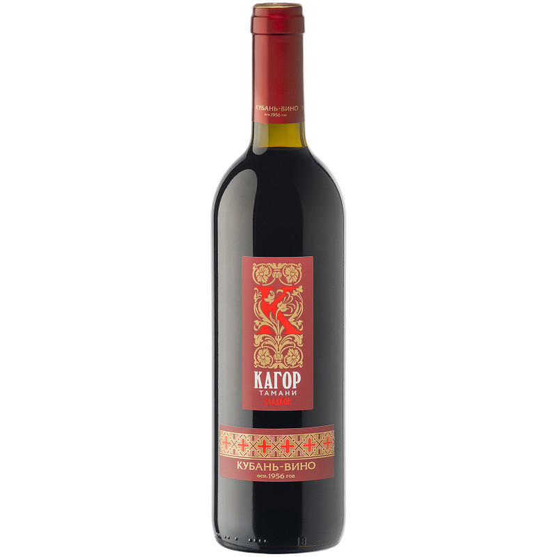 Вино Кубань-Вино Кагор Тамани красное сладкое 10-12%, 700мл