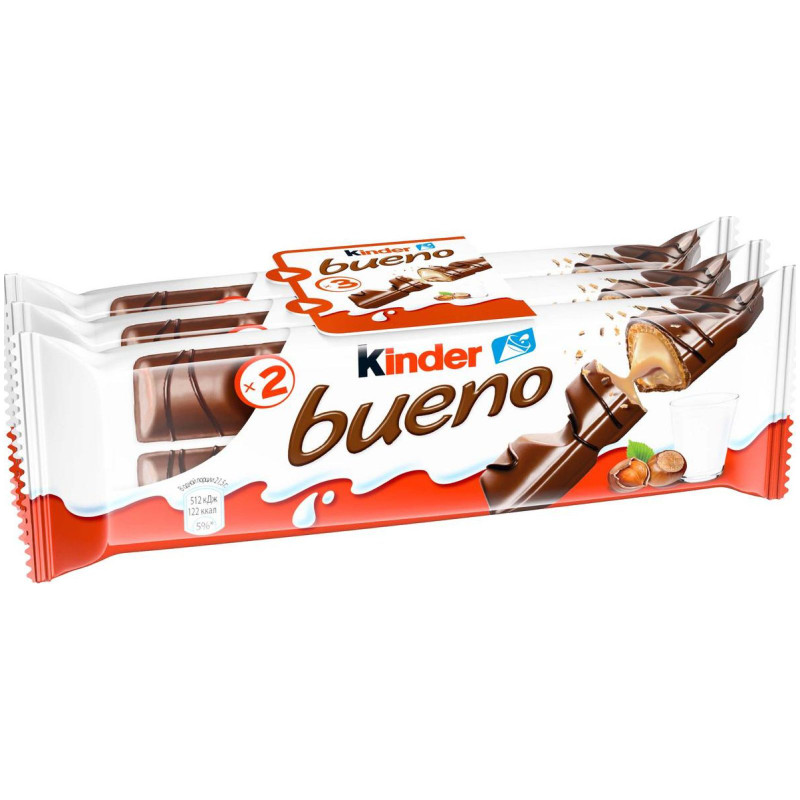 Батончик Kinder Bueno, 129г