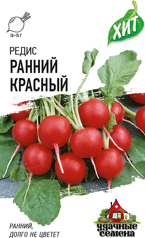 Семена Удачные семена Редис Ранний красный, 2г — фото 2