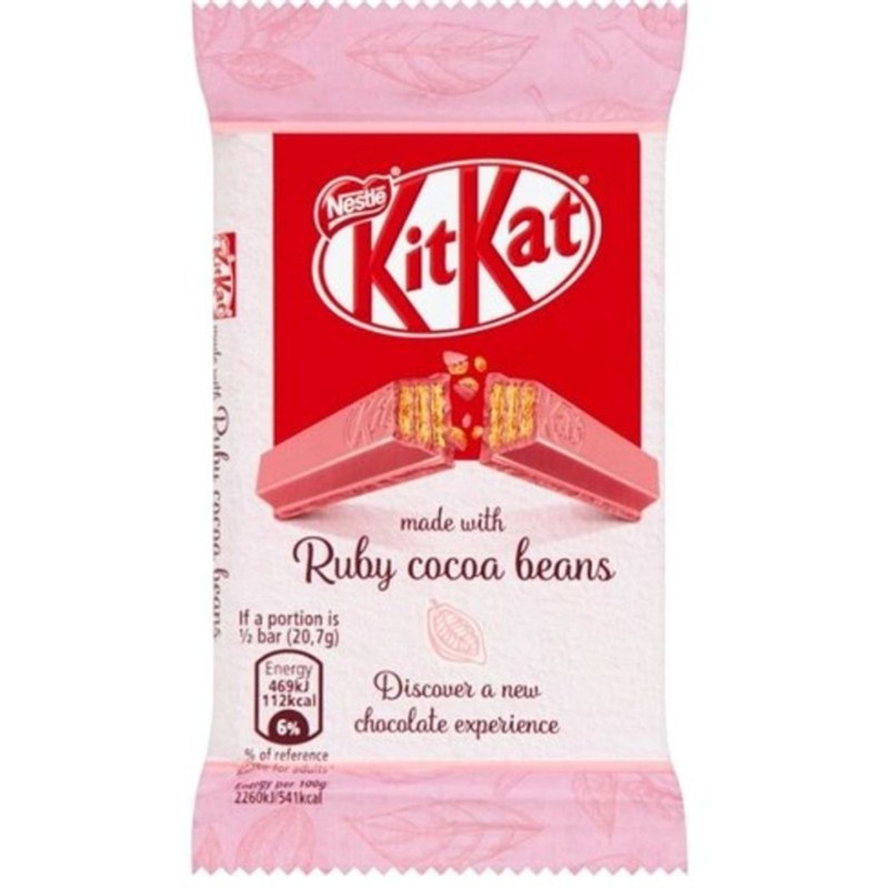 Шоколад KitKat молочный и розовый с хрустящей вафлей, 41.5г