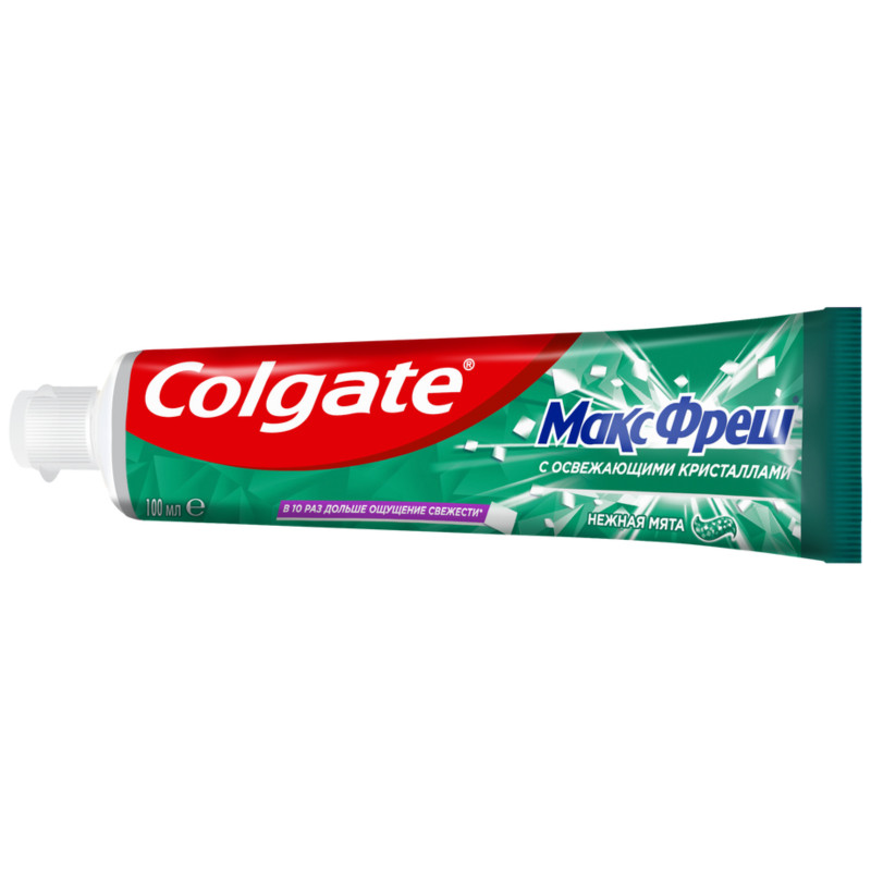 Зубная паста Colgate Макс Фреш Нежная мята с освежающими кристаллами для защиты от кариеса, 100мл — фото 3