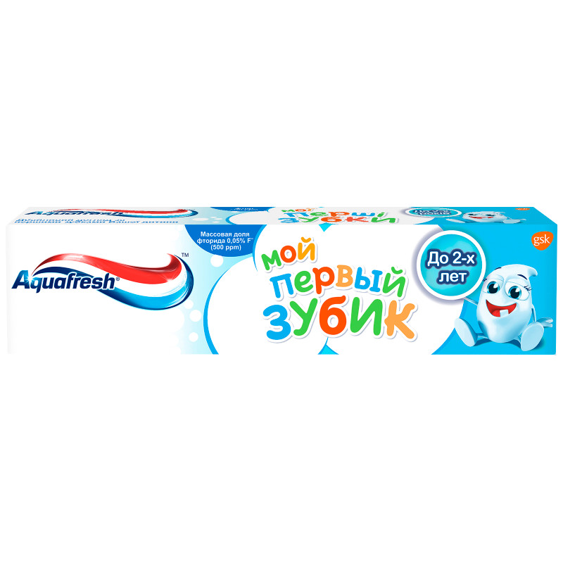 Зубная паста Aquafresh Мой первый зубик для детей от 0 до 2 лет, 50мл — фото 1