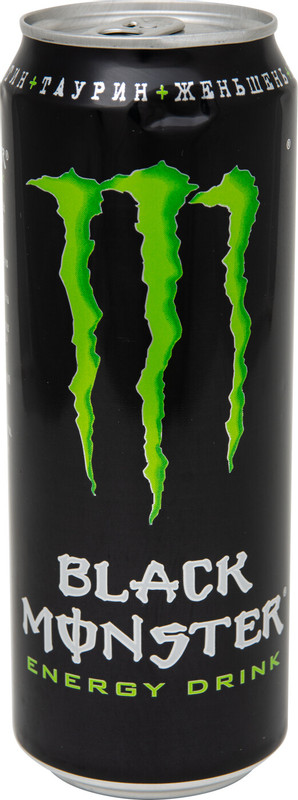 Энергетический напиток Black Monster Energy, 449мл — фото 1