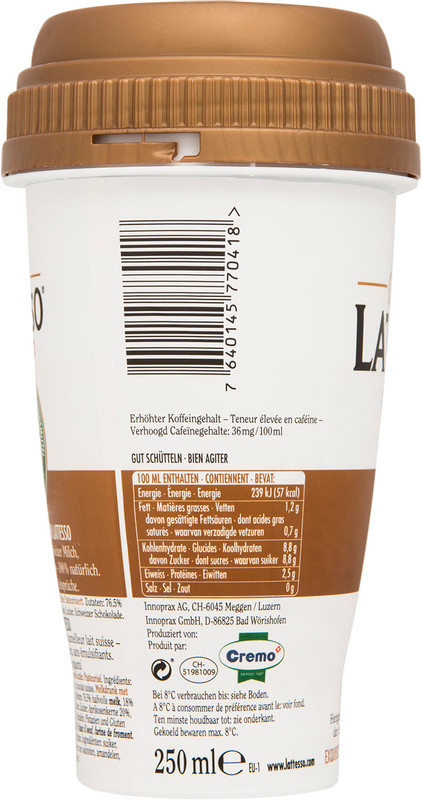 Напиток молочный Lattesso Сappuccino с печеньем 1.2%, 250мл — фото 2
