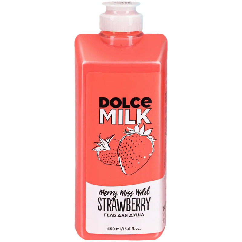 Гель Dolce Milk для душа Мисс клубничный компромисс, 460мл