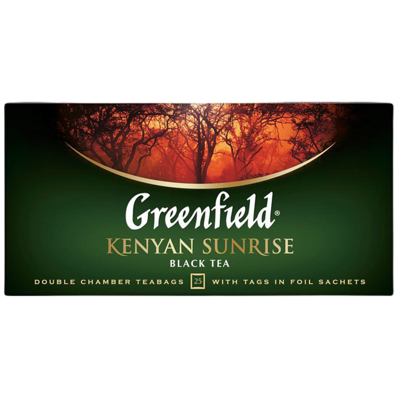 Чай Greenfield Kenyan Sunrise чёрный в пакетиках, 25х2г — фото 4