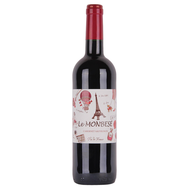 Вино Lе Musqueter Cabernet Sauvignon красное сухое 13.5%, 750мл