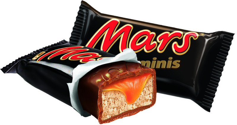 Шоколадный батончик Mars Minis с нугой-карамелью — фото 2