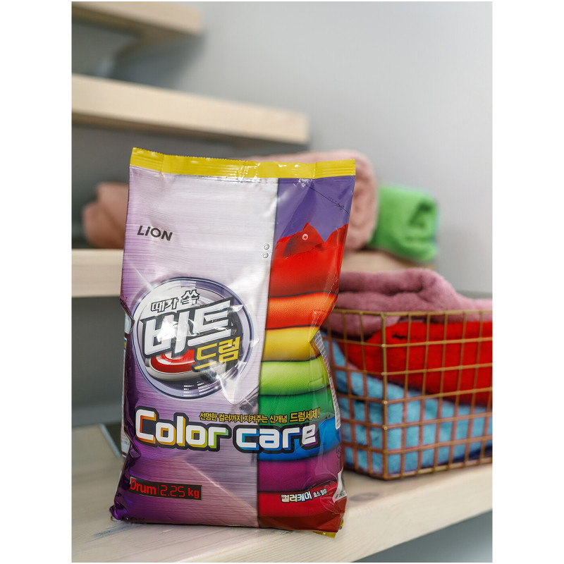 Стиральный порошок Lion Beat Drum Color Care для цветного белья, 2.25кг — фото 3