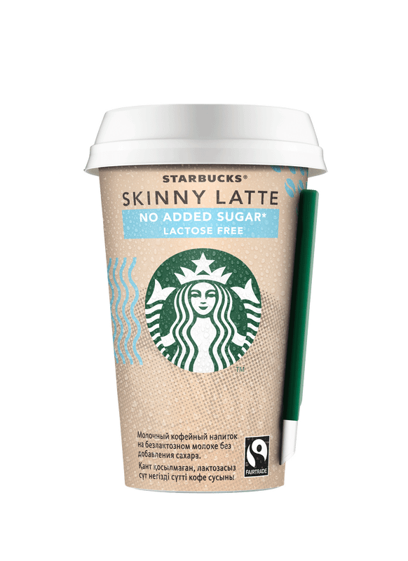 Напиток молочный Starbucks Skinny Latte кофейный на безлактозном молоке 0.9%, 220мл