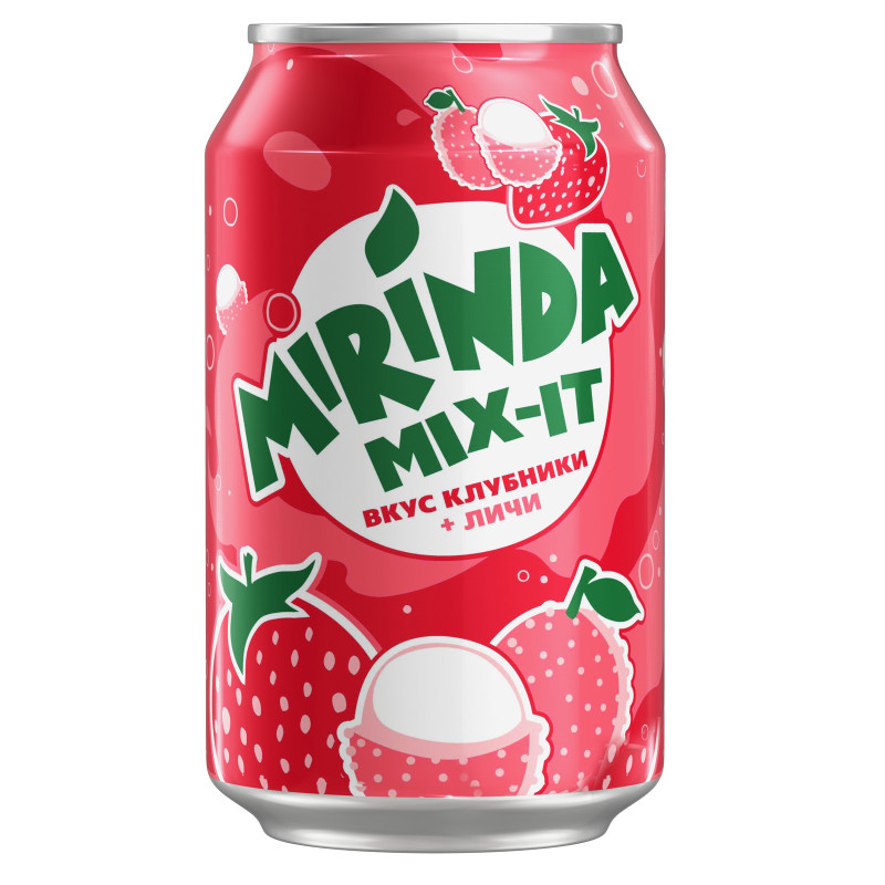 Напиток газированный Mirinda Mix-It Клубника-Личи, 0,25л — фото 1