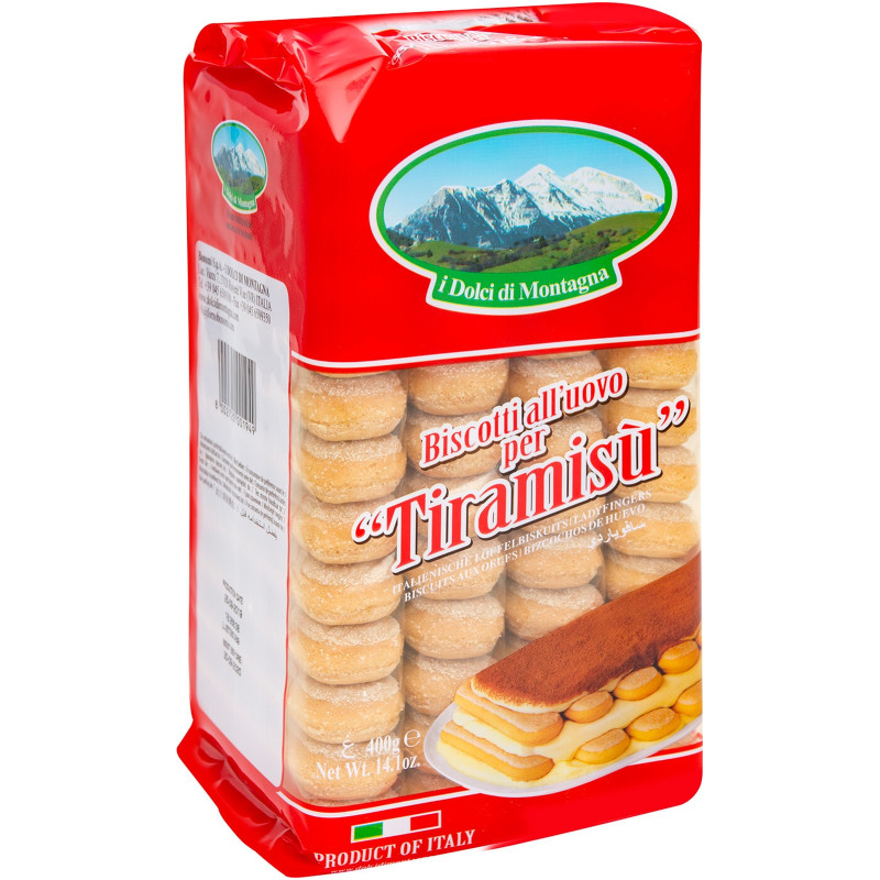 Печенье Савоярди I Dolci Di Montagna сахарное для тирамису, 400г