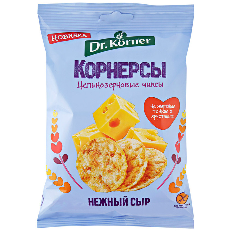 Чипсы кукурузно-рисовые Dr.Korner, 50г