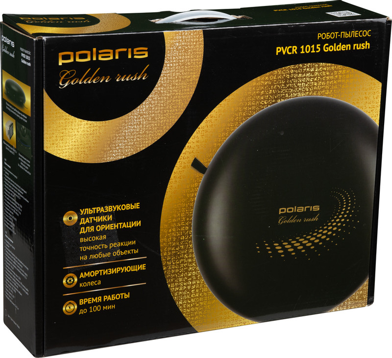 Робот-пылесос Polaris Golden rush чёрный PVCR 1015 — фото 3