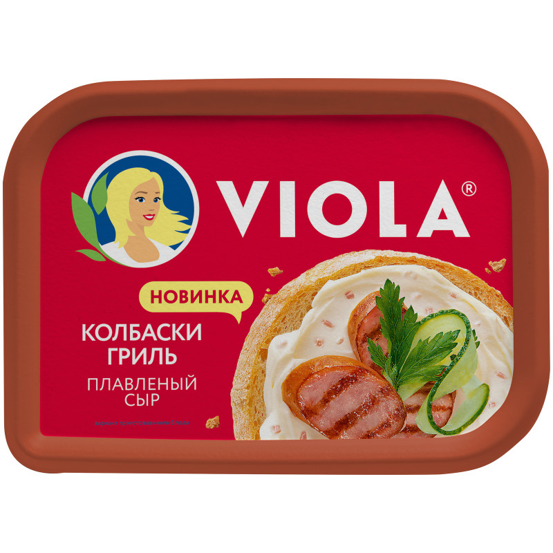 Сыр Viola Виола плавленый с колбасками Гриль 50%, 400г — фото 2