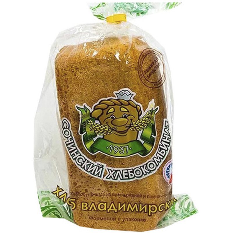 Хлеб Сочинский ХК Владимирский в нарезке, 600г