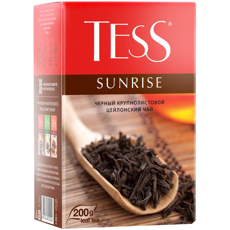 Чай Tess Санрайз чёрный байховый цейлонский листовой, 200г — фото 2