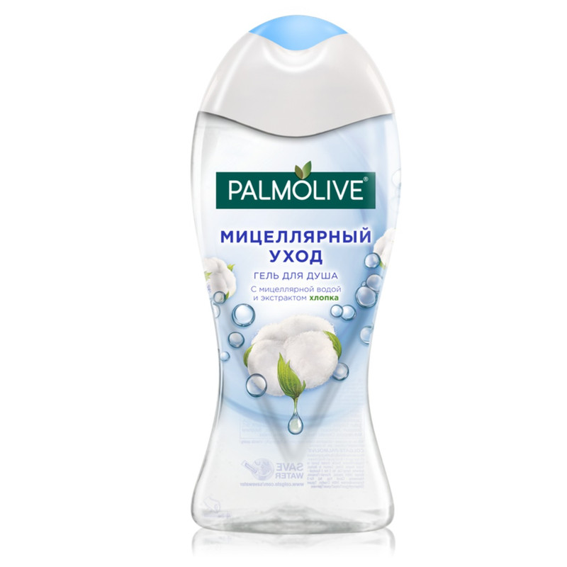 Гель Palmolive для душа Мицеллярный уход с мицеллярной водой и экстрактом хлопка, 250мл