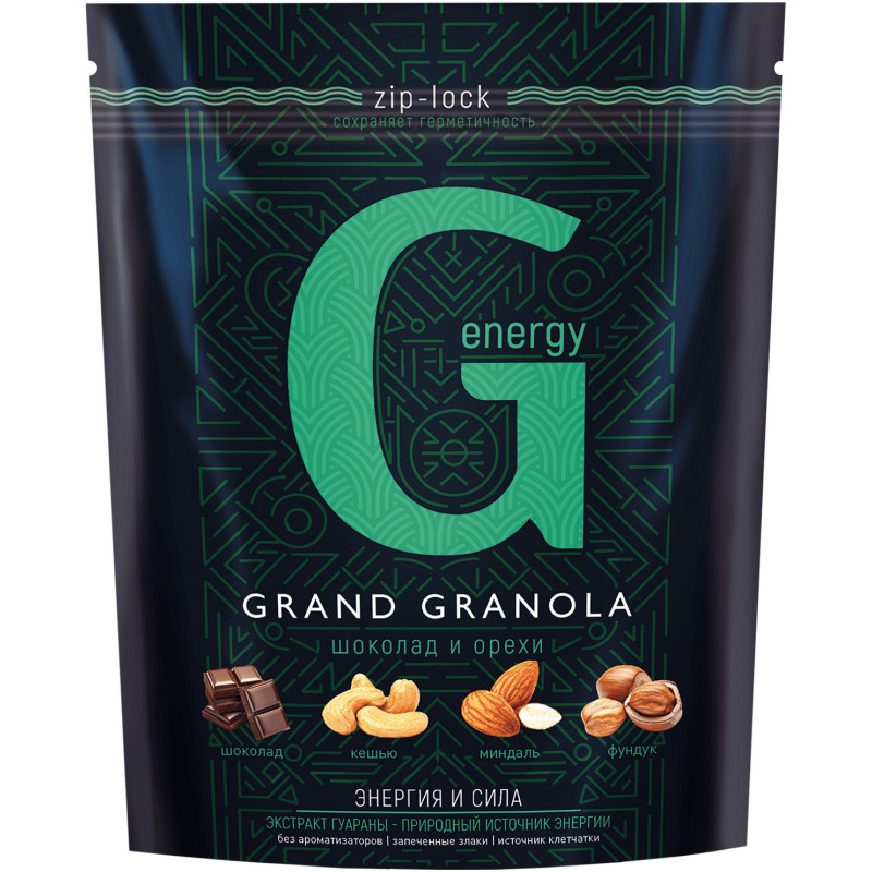 Гранола Grand Granola Шоколад и Орехи, 300г